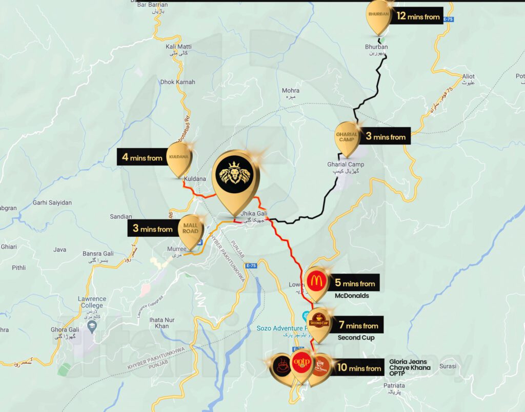 HSQ Towers Murree Commercial Shops and Ultra-Luxurious Apartments 