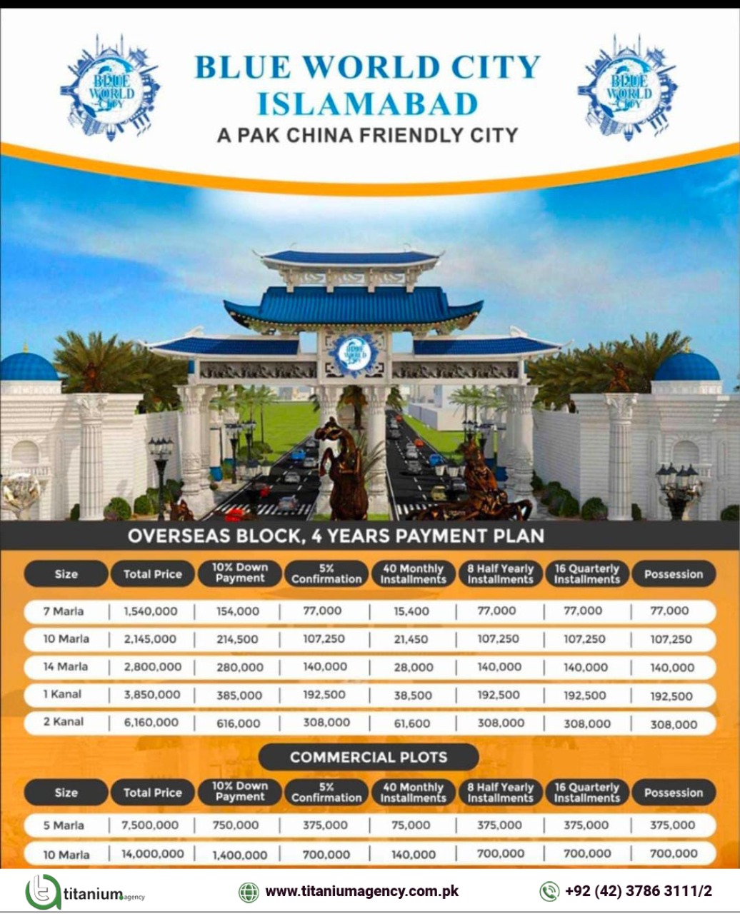 Blue World City Booking Close - Overseas Block