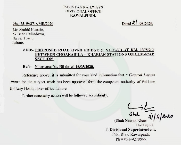 Citi Housing Kharian NOC