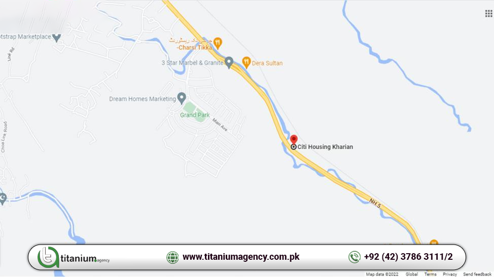 Citi Housing Kharian Location & Map