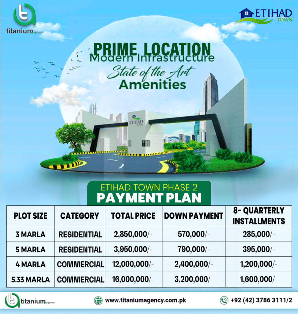 Etihad Town Grand Launch Event payment plan