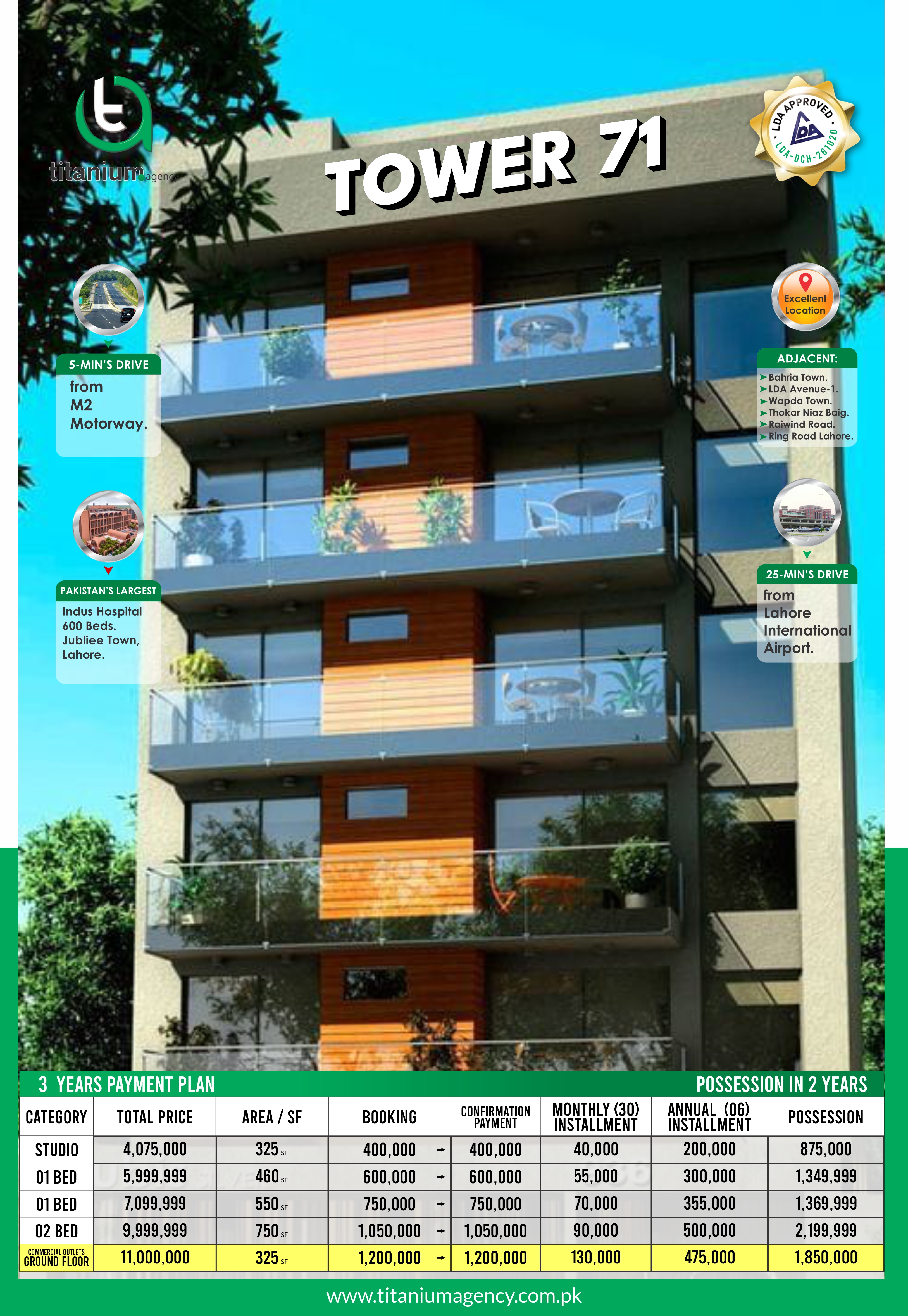 Payment Plan Tower 71