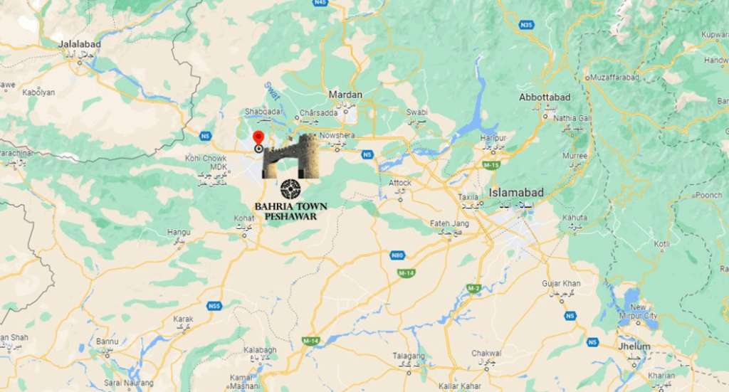 Bahria Town Peshawar Location: